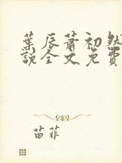 叶辰萧初然的小说全文免费阅读