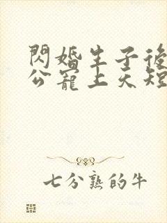 闪婚生子后被老公宠上天短剧热播