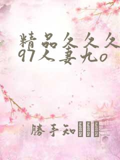 精品久久久久久97人妻九o