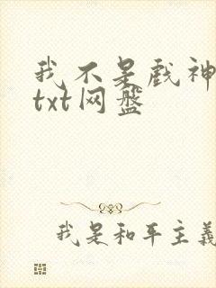我不是戏神小说txt网盘