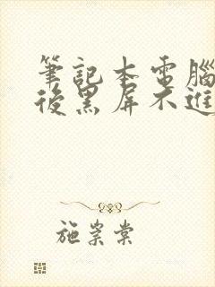 笔记本电脑启动后黑屏不进入桌面