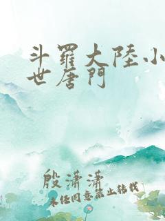 斗罗大陆小说绝世唐门