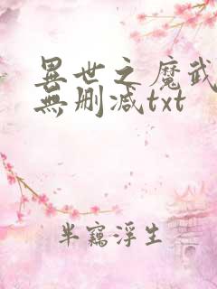 异世之魔武流氓无删减txt