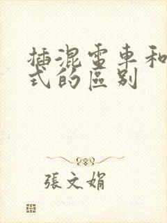 插混电车和增程式的区别