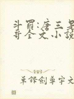 斗罗:唐三是我哥全文小说