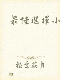 最佳选择小说