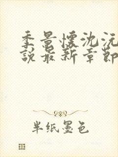 季景怀沈沅溪小说最新章节免费阅读