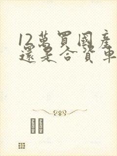 12万买国产车还是合资车