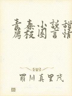 青春小说甜文推荐校园言情短篇