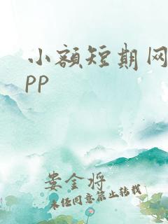 小额短期网贷app