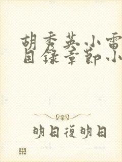 胡秀英小雷全部目录章节小说乡村