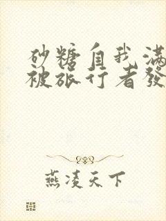 砂糖自我满足时被旅行者发现小说