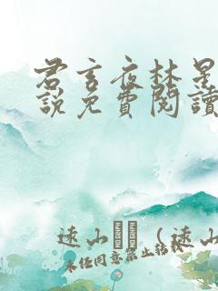 君玄夜林星瑶小说免费阅读