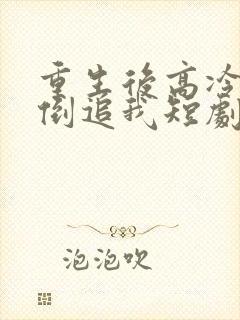重生后高冷妻子倒追我短剧