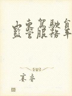 山东驾驶员培训监管服务平台