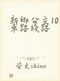 新乡公交10路车路线路