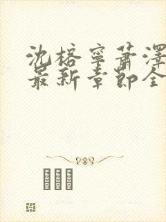 沈榕宁萧泽小说最新章节全文阅读