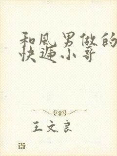 和风男做的顺丰快递小哥