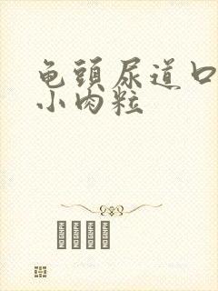 龟头尿道口下有小肉粒