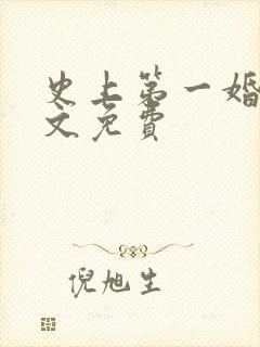 史上第一婚宠全文免费