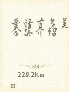 爱情有多美剧情分集介绍