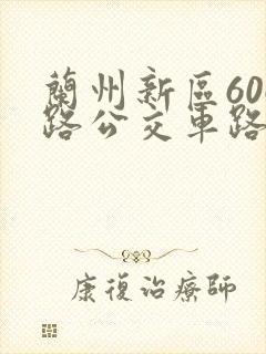 兰州新区606路公交车路线图