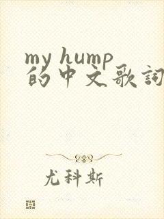my hump的中文歌词是什么