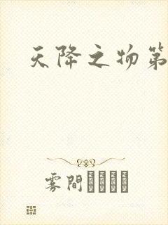 天降之物第一季