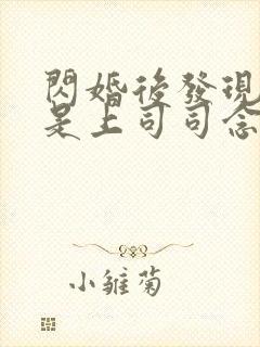 闪婚后发现老公是上司司念免费阅读