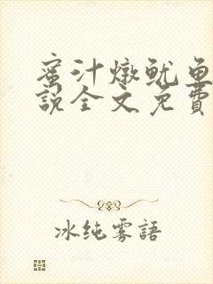 蜜汁炖鱿鱼2小说全文免费阅读