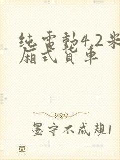纯电动4.2米厢式货车