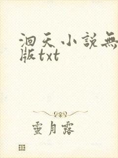 洄天小说无删减版txt