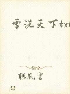 雪洗天下txt