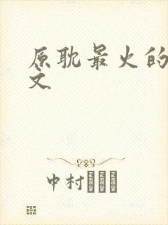 原耽最火的生子文