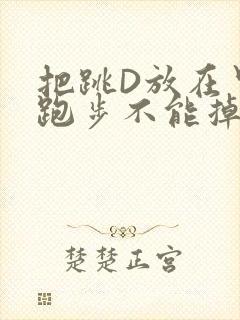 把跳D放在里面跑步不能掉
