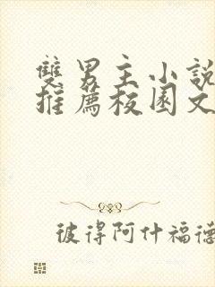 双男主小说甜文推荐校园文