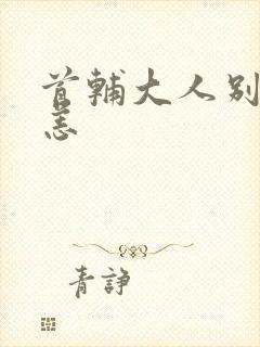 首辅大人别来无恙