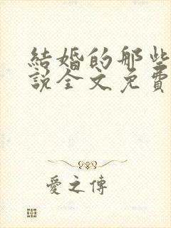 结婚的那些事小说全文免费阅读