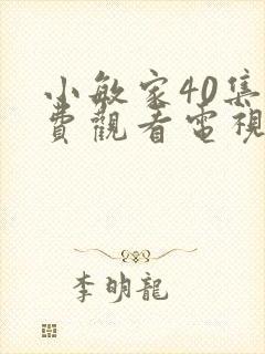 小敏家40集免费观看电视剧