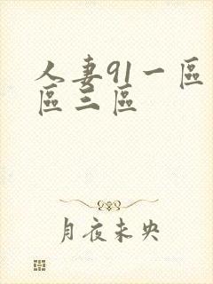 人妻91一区二区三区