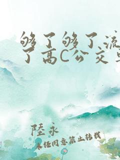 够了够了流出来了高C公交车