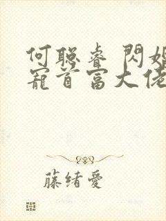 何聪睿 闪婚成宠首富大佬爱上我