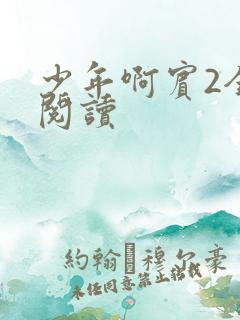 少年啊宾2全文阅读