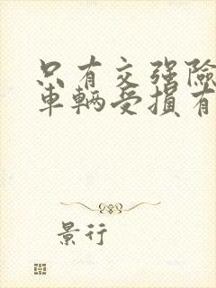 只有交强险自己车辆受损有理赔吗