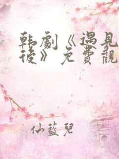 韩剧《遇见你之后》免费观看