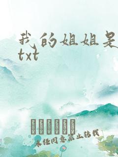 我的姐姐是美女txt