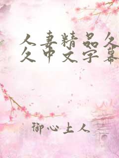 人妻精品久久久久中文字幕86