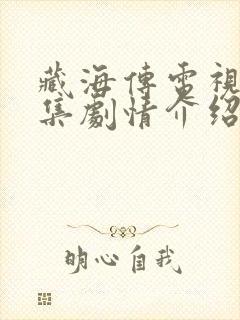 藏海传电视剧分集剧情介绍