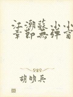 江潮苏小小最新章节无弹窗笔趣阁