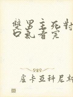 双男主死对头一口气看完